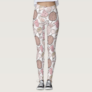 Fruchtnahtloses Muster Muster der Fruchtoberfläc Leggings
