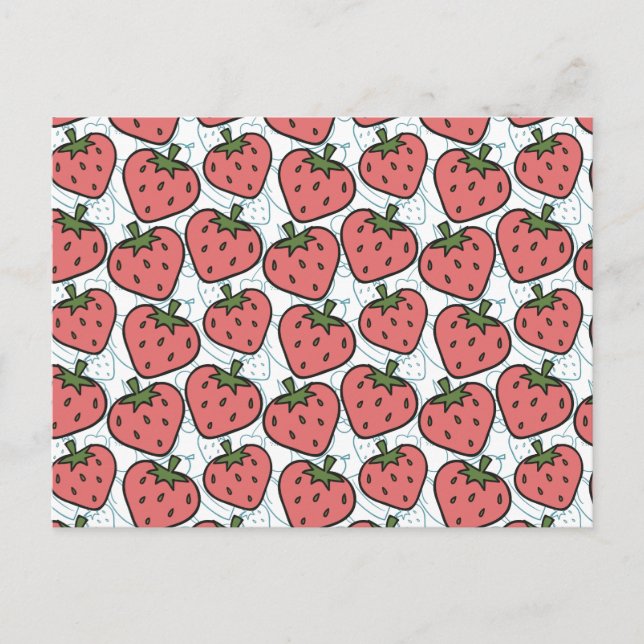 Fruchtnahtloses Muster | Muster der Fruchtoberfläc Postkarte (Vorderseite)