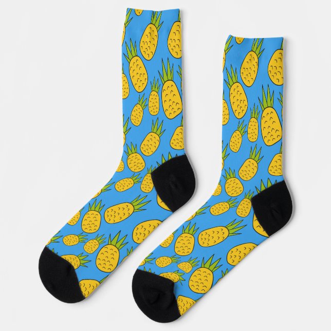 Fruchtnahtloses Muster | Muster der Fruchtoberfläc Socken (Linkes Detail)