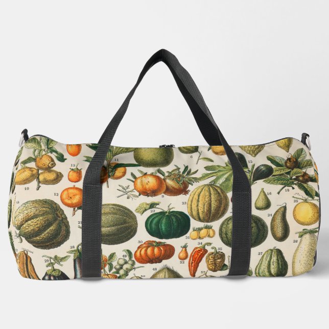 Fruchtpflanzliche wissenschaftliche Illustration Duffle Bag (Vorderseite)
