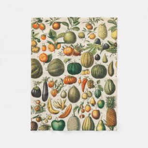 Fruchtpflanzliche wissenschaftliche Illustration Fleecedecke