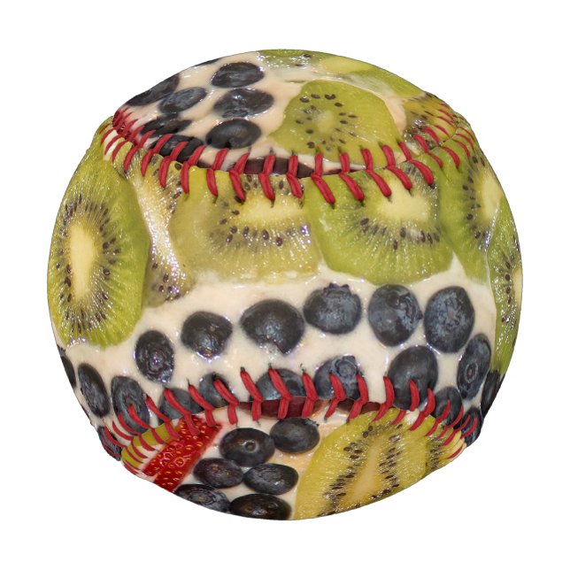 Fruchtpizza Nah-Up-Foto Baseball (Vorderseite)