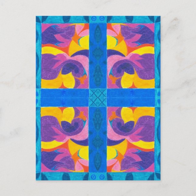 Fruchtplatte Postkarte (Vorderseite)