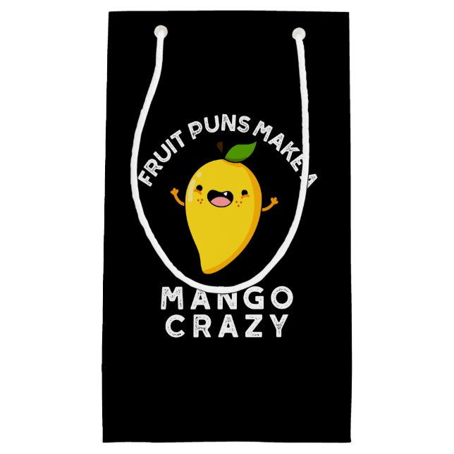 Fruchtpuns machen Mango Crazy Dark BG Kleine Geschenktüte (Vorderseite)