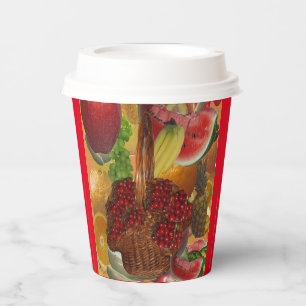 Fruchtsaft aus Papier Pappbecher