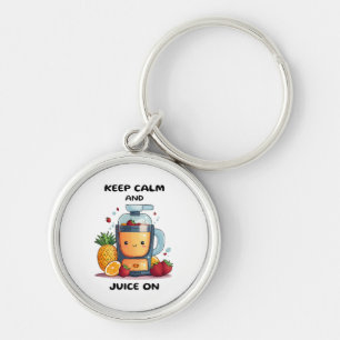 Fruchtsaftpresse Keep Calm And Juice  Gesundheit  Schlüsselanhänger
