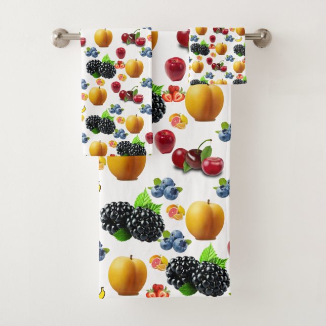 Fruchtsalat Badezimmer Handtuch Sets (Insitu)