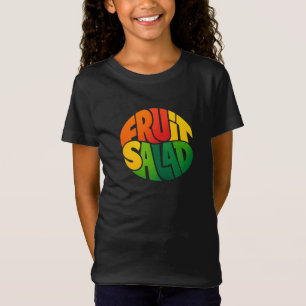 FRUCHTSALAT – Fette kreisförmige Typografie-Design T-Shirt