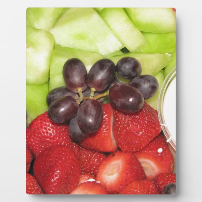 Fruchtsalat Fotoplatte (Vorderseite)