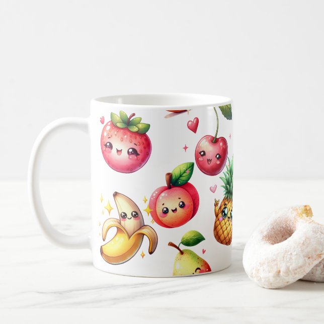 Fruchtsalat Kaffeetasse (Mit Donut)