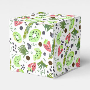 Fruchtsalat Kiwi Erdbeeren Traube Grünzeug Süßigke Geschenkschachtel