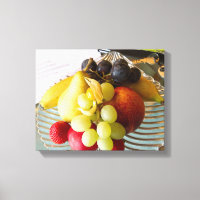 Fruchtschale gekreppte Canvas Print
