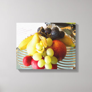 Fruchtschale gekreppte Canvas Print Leinwanddruck