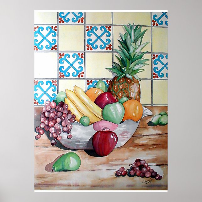 Fruchtschale Poster (Vorne)