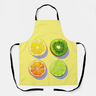Fruchtscheiben Pop Art Schürze
