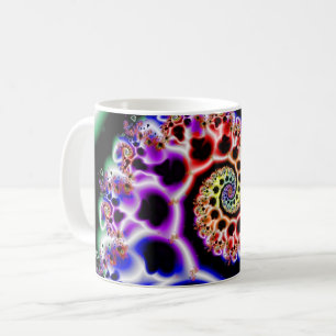 Fruchtschleifen   Rainbow Fraktal Art Wrap Kaffeetasse