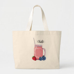 Fruchtsmoothie Tote Tüte Jumbo Stoffbeutel