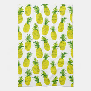 Fruchtspass Ananas Aquarelltuch Geschirrtuch