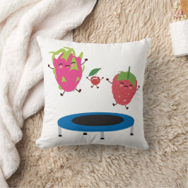 Fruchtspringen auf Trampolin Kissen