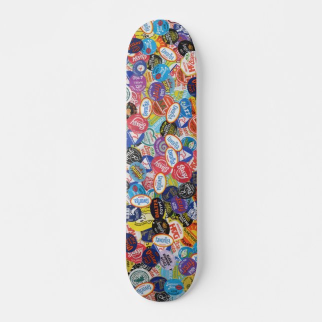Fruchtstickermontage-Muster Skateboard (Vorne)
