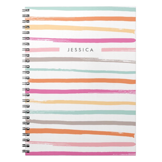 Fruchtstreifen-Journal - Mandarine Notizblock (Vorderseite)