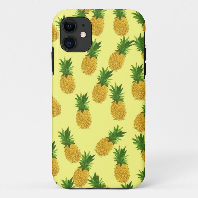 Fruchtthemaananas Iphone Hüllen (Rückseite)