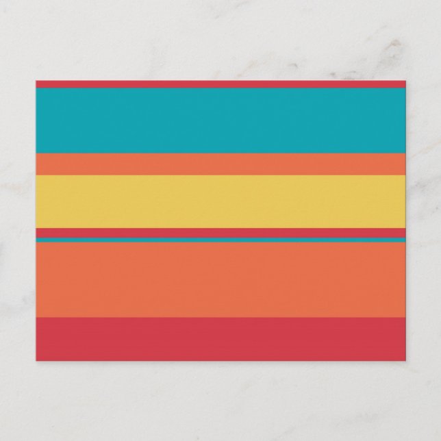 Fruchttropische Tonstreifen Postkarte (Vorderseite)