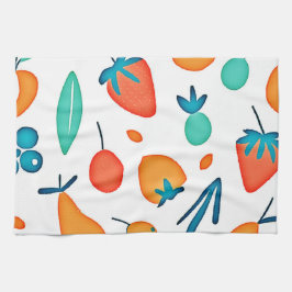 FruchtWhimsy: Verspieltes Muster Geschirrtuch