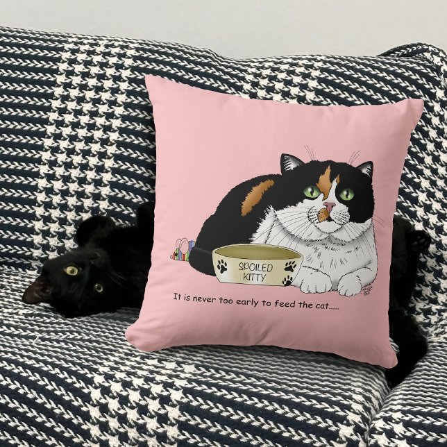 Früh Morgen Hunger Kitty Kissen (Von Creator hochgeladen)