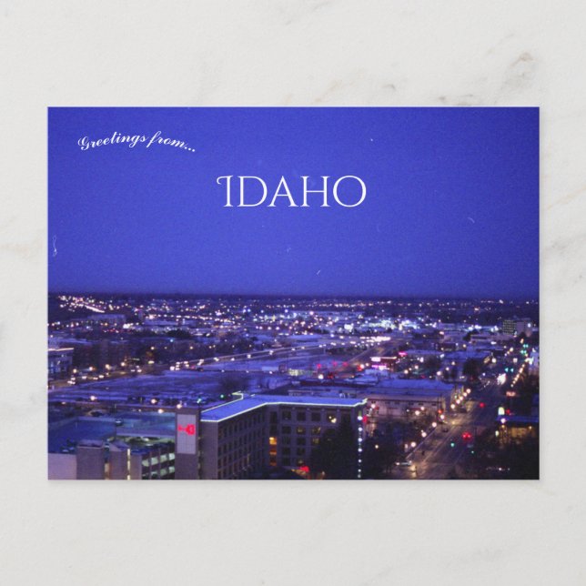 Früh Morgen in Boise Idaho Postkarte (Vorderseite)
