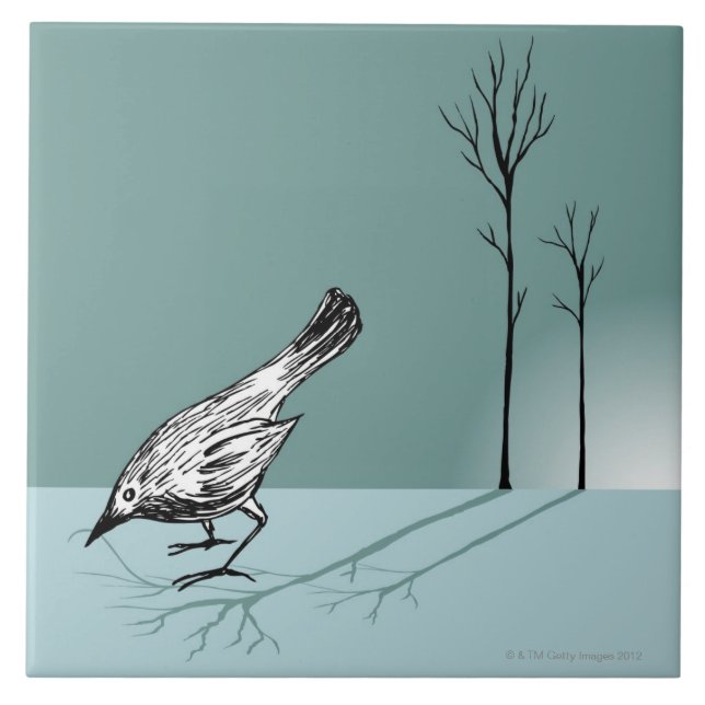 Frühaufsteher Fliese (Vorderseite)