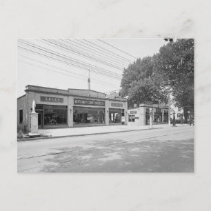 Frühe Autoverkaufsstelle, 1926 Postkarte