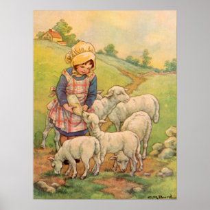 Frühe Bauernhof-Szenen Poster