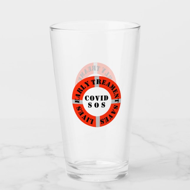 Frühe Behandlung Rette Leben Glas (Vorderseite)