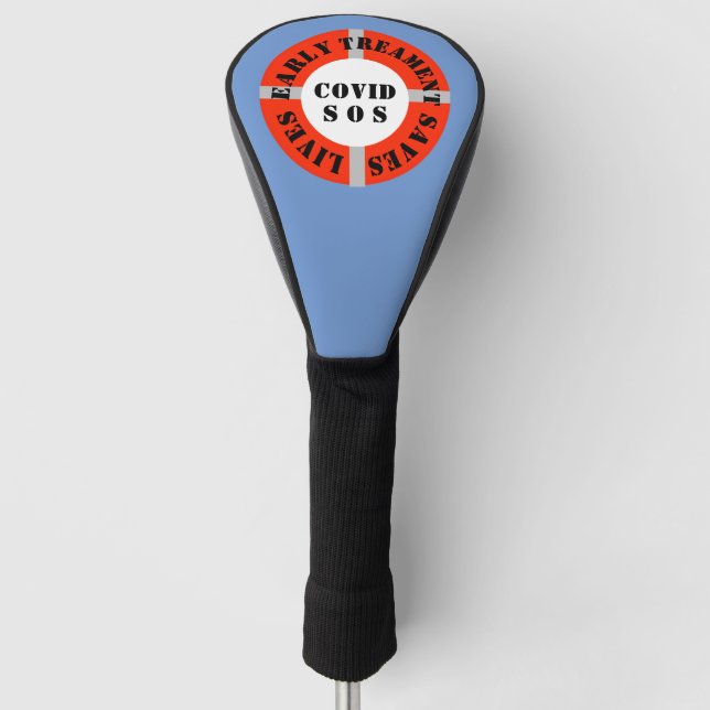 Frühe Behandlung Rette Leben Golf Headcover (Vorderseite)