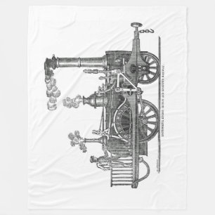 Frühe Dampflokomotive Fleecedecke