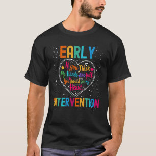 Frühe Interventionswertungswoche zurück nach Schoo T-Shirt
