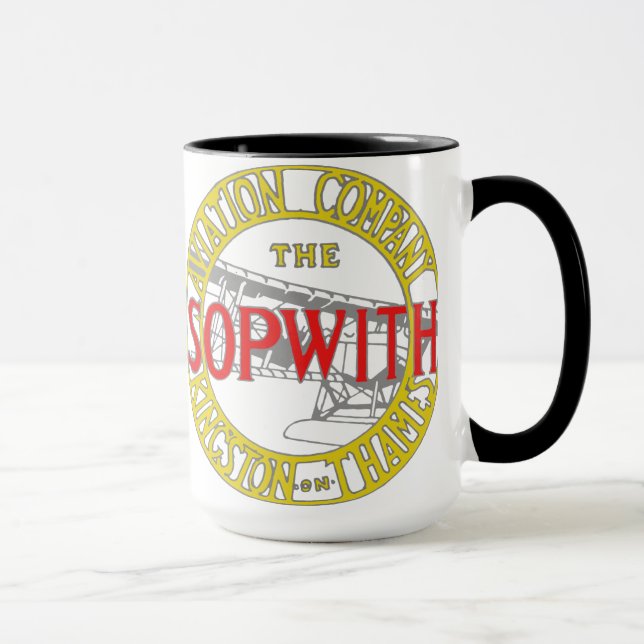 Frühe Jahrhundert-Tasse Sopwith Aviation Company Tasse (Rechts)
