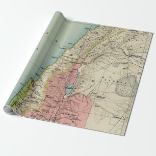 Frühe Karte von Israel Geschenkpapier
