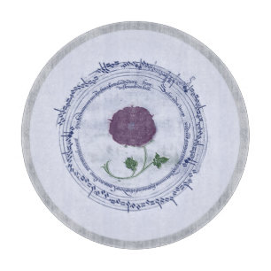 Frühe Musik-Manuskript-Blume Schneidebrett