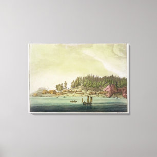Frühe Regelung von Vancouver (Farbstich) Leinwanddruck