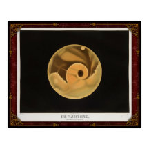 Frühe Sicht auf das Planet Mars Poster