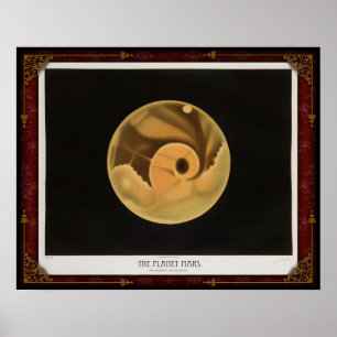 Frühe Sicht auf das Planet-Mars-Poster Poster