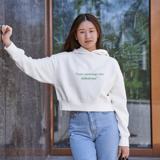 Frühe Stunden Endlose Möglichkeiten Minimaler Spru Hoodie (Von Creator hochgeladen)