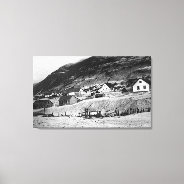 Frühe Szene von Kodiak, Alaska-Foto Leinwanddruck (Vorderseite)