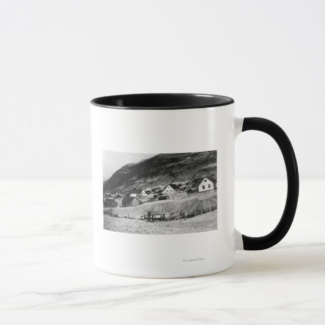 Frühe Szene von Kodiak, Alaska-Foto Tasse (Rechts)