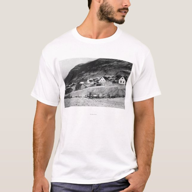 Frühe Szene von Kodiak, Alaska-Fotografie T-Shirt (Vorderseite)