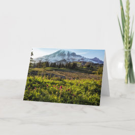 Früher Abend auf dem Berg Rainier Karte