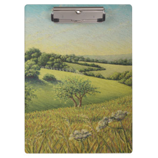 Früher Abend Sun, Epsom-Abstiege, Surrey Klemmbrett