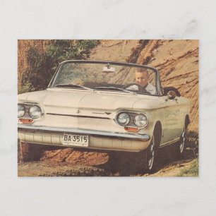 Früher Corvair Cabrio Postkarte